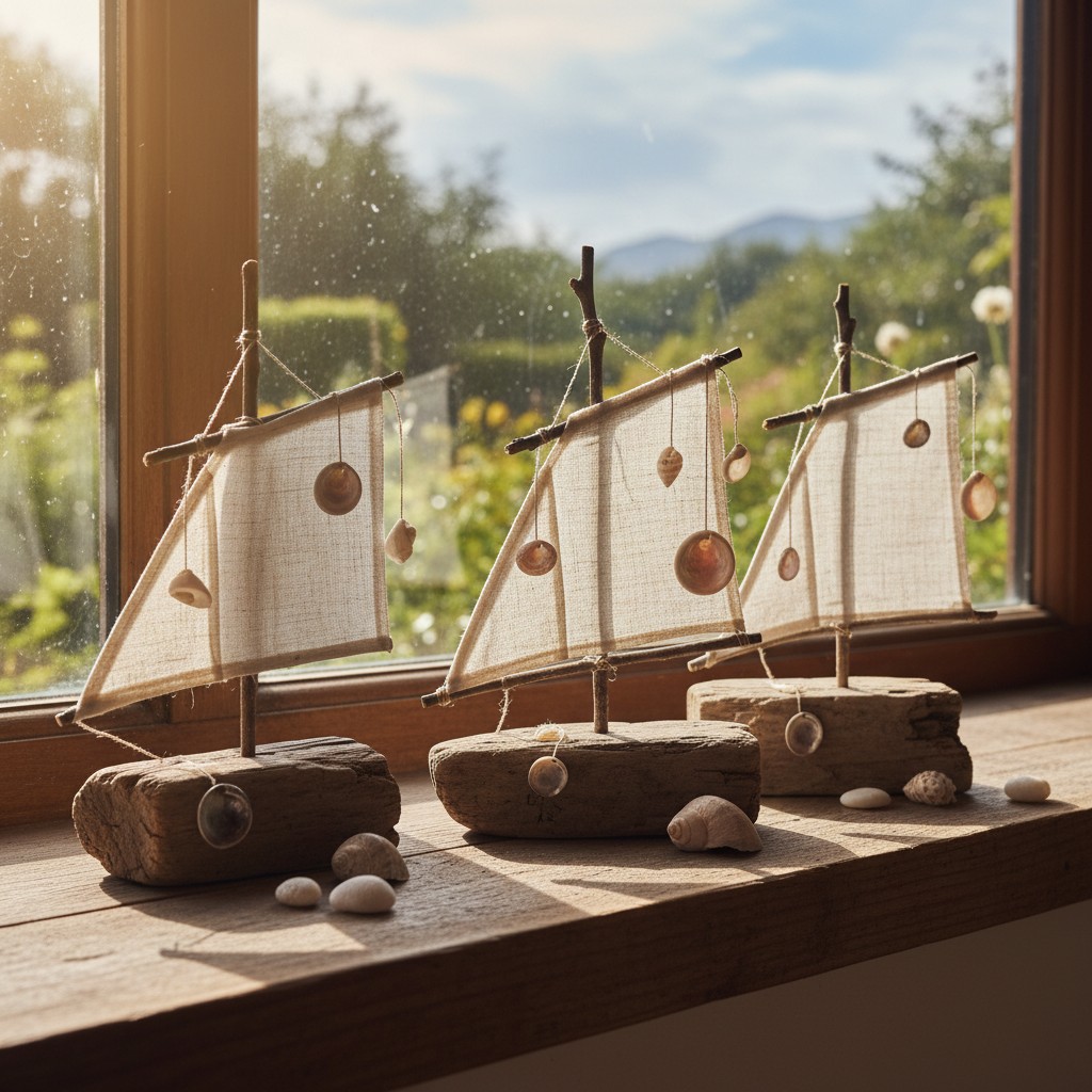 Kleine Flotte für die Fensterbank: Miniatur-Segelboote