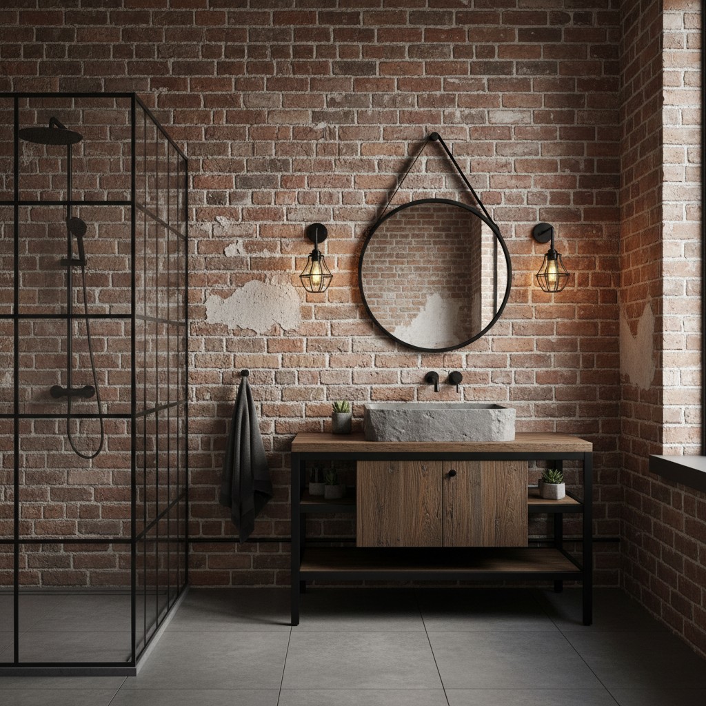 Industrial Style: Metall und dunkles Holz