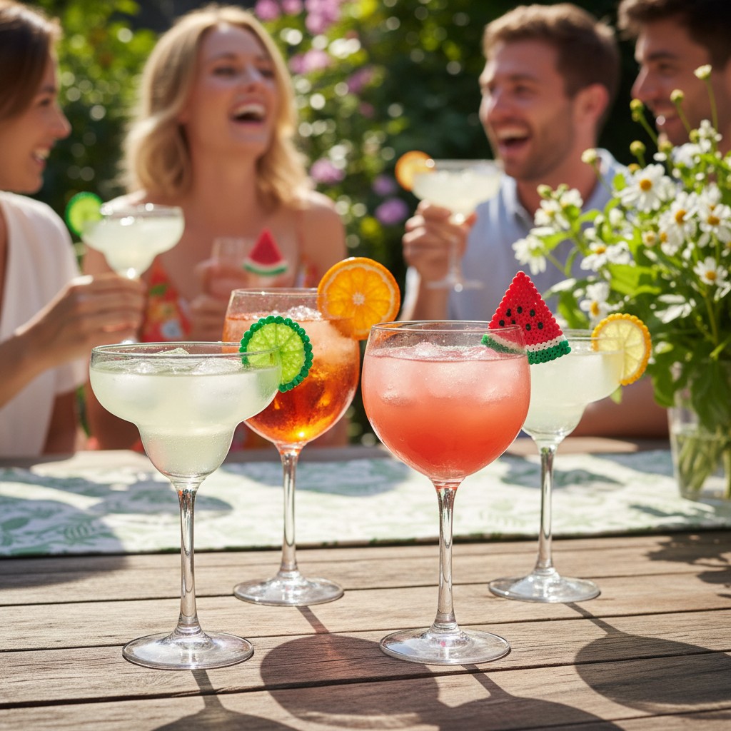 Fruchtige Glas-Marker für die Sommerparty