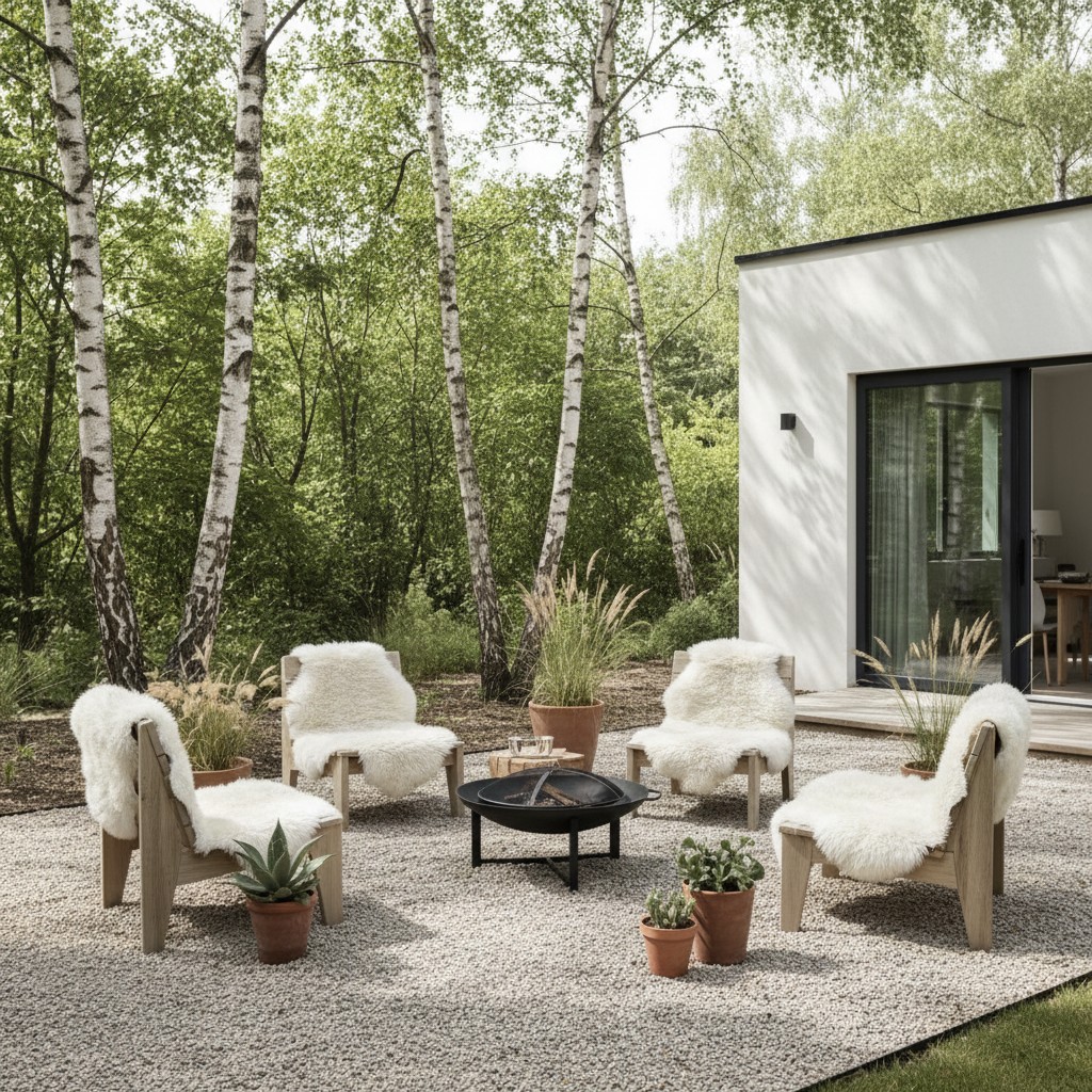 Skandinavische Klarheit: Die minimalistische Feuerstelle