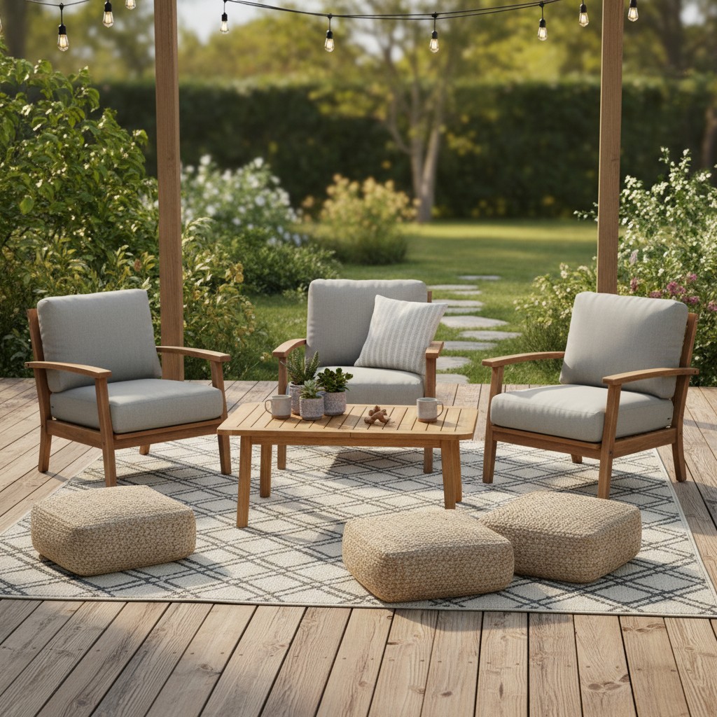 Ein Outdoor-Teppich für wohnliche Gemütlichkeit