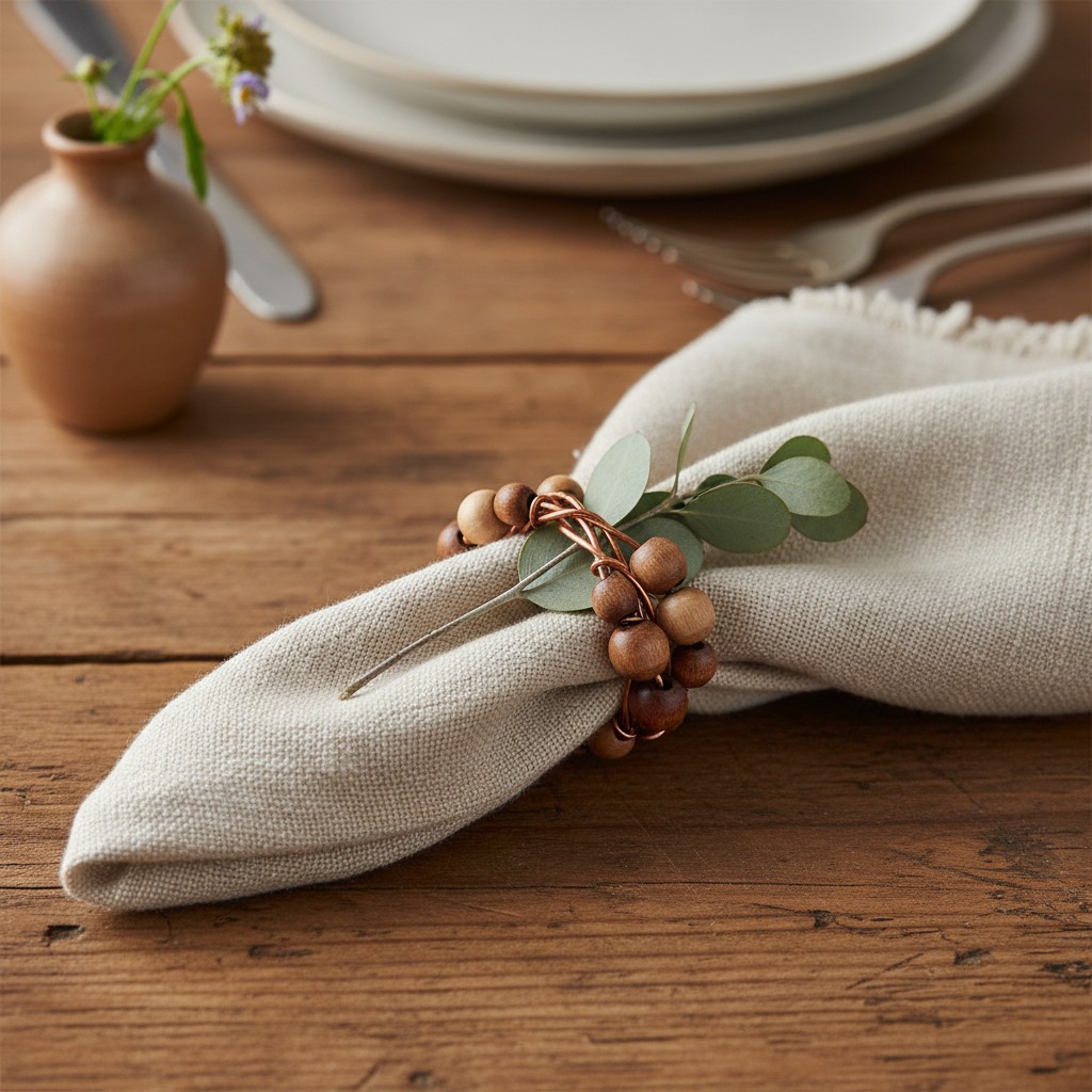 Serviettenringe aus Naturmaterialien