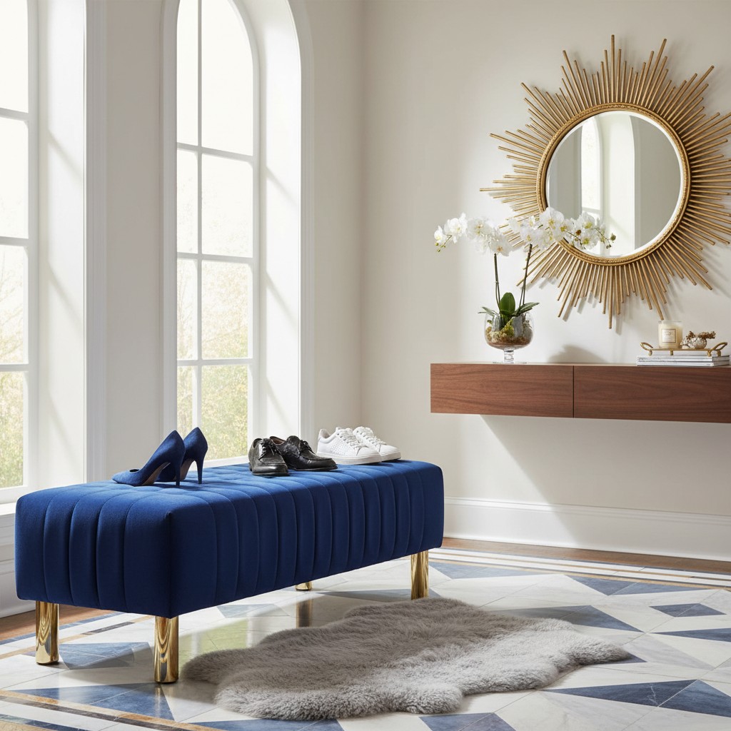 Die elegante Bank in Samt-Optik: Ein Hauch von Luxus